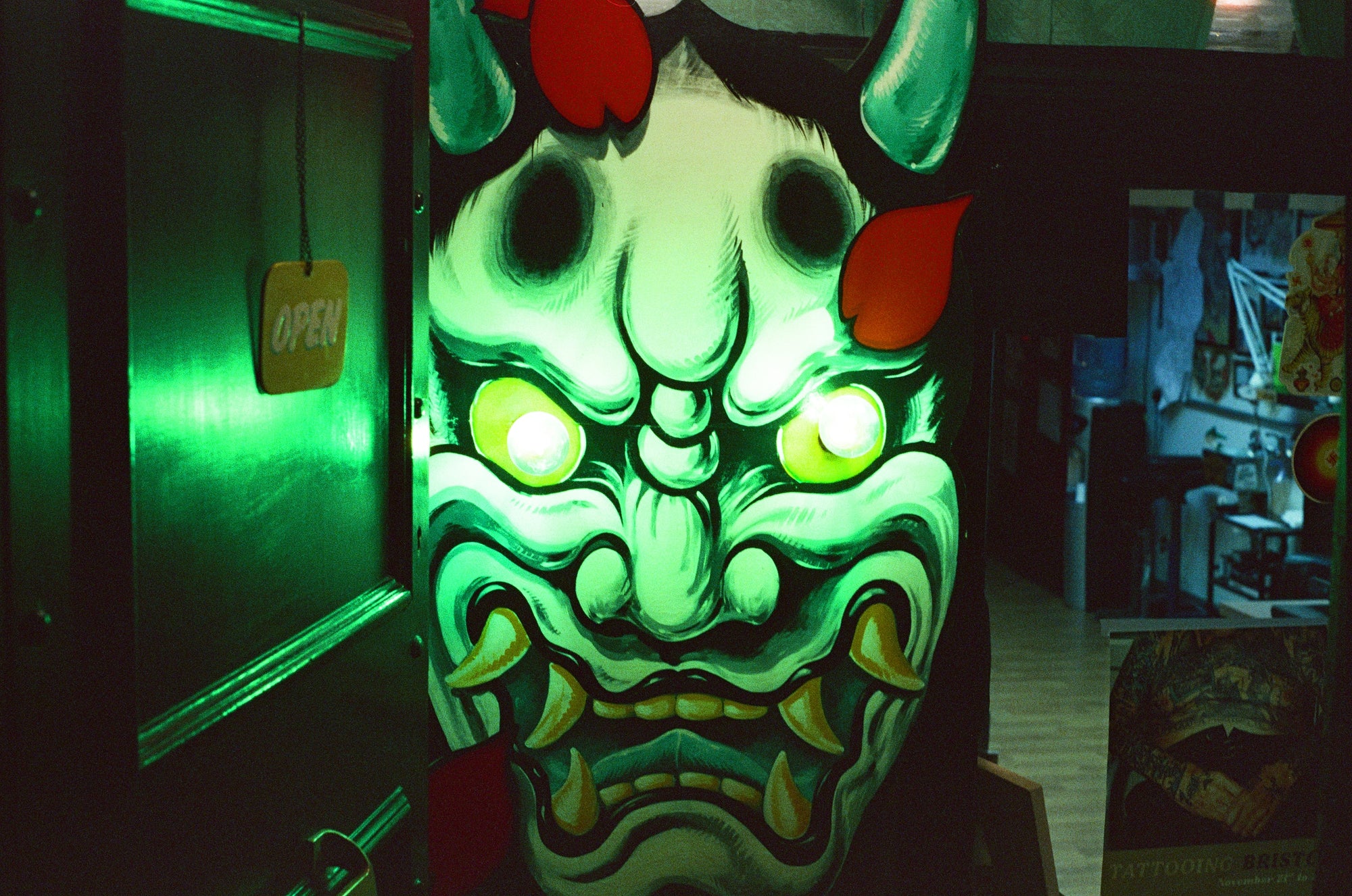 interior of frith street tattoo in soho, central london